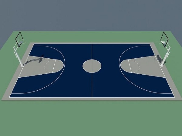 Kích thước sân bóng rổ tiêu chuẩn theo quy định FIBA