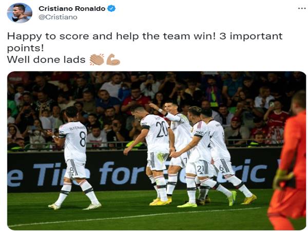 Tin MU 16/9: Ronaldo gửi thông điệp tích cực sau chiến thắng