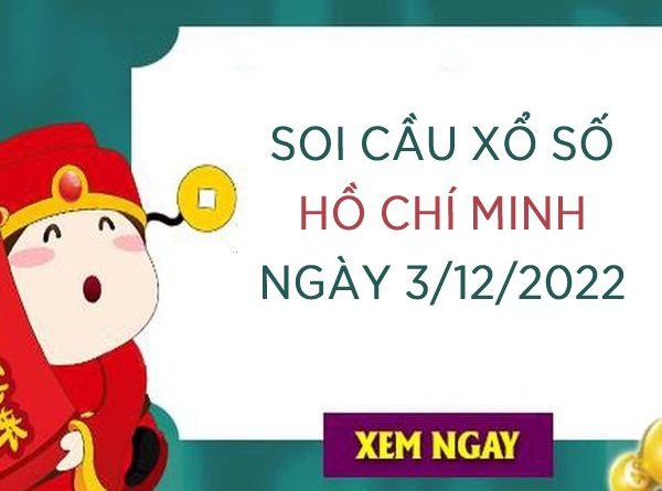 thống kê kết quả xổ số Hồ Chí Minh ngày 3/12/2022 thứ 7 hôm nay