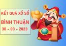 Thống kê xổ số Bình Thuận ngày 30/3/2023 thứ 5 hôm nay