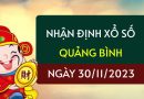 Nhận định XS Quảng Bình ngày 30/11/2023 hôm nay thứ 5