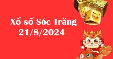 Xổ số Sóc Trăng 21/8/2024