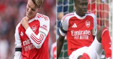 Tin C1: Arsenal mất Odegaard và Saka trong trận mở màn