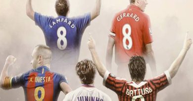 Ý nghĩa số áo 8 và những cầu thủ mang áo số 8 nổi bật