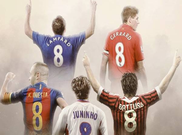 Những cầu thủ mang áo số 8 nổi bật trong lịch sử bóng đá thế giới