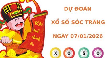Dự đoán xổ số Sóc Trăng 7/1/2026 thứ 4 hôm nay phát tài
