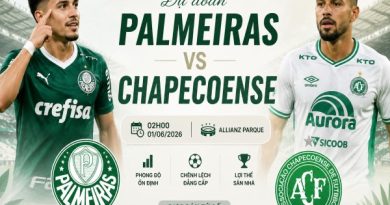 Dự đoán Palmeiras vs Chapecoense, nhận định tỷ số ngày 01/06