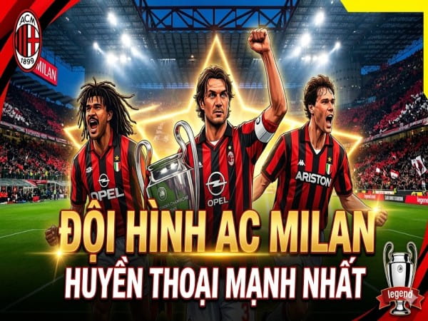 Đội hình AC Milan huyền thoại tạo nên đế chế Châu Âu